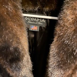 Mouton faux fur coat. A show piece